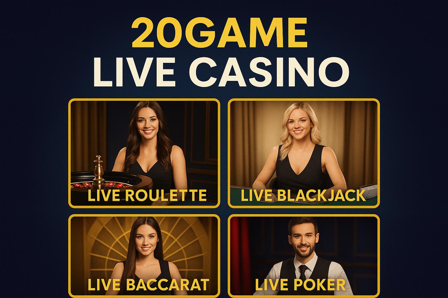 O 20GAME Live Casino lança promoções regularmente