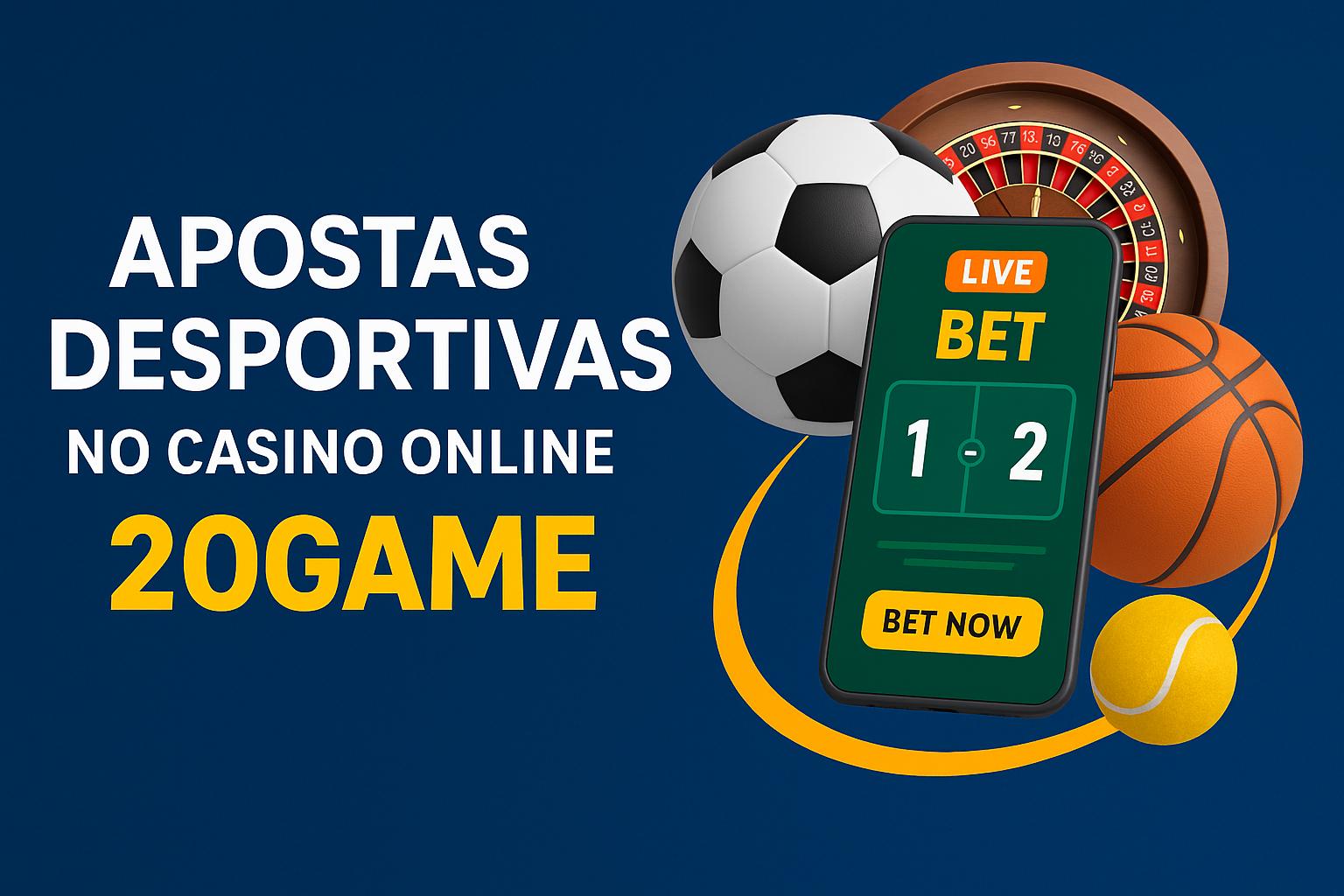Aposte em apostas esportivas no cassino online 20GAME