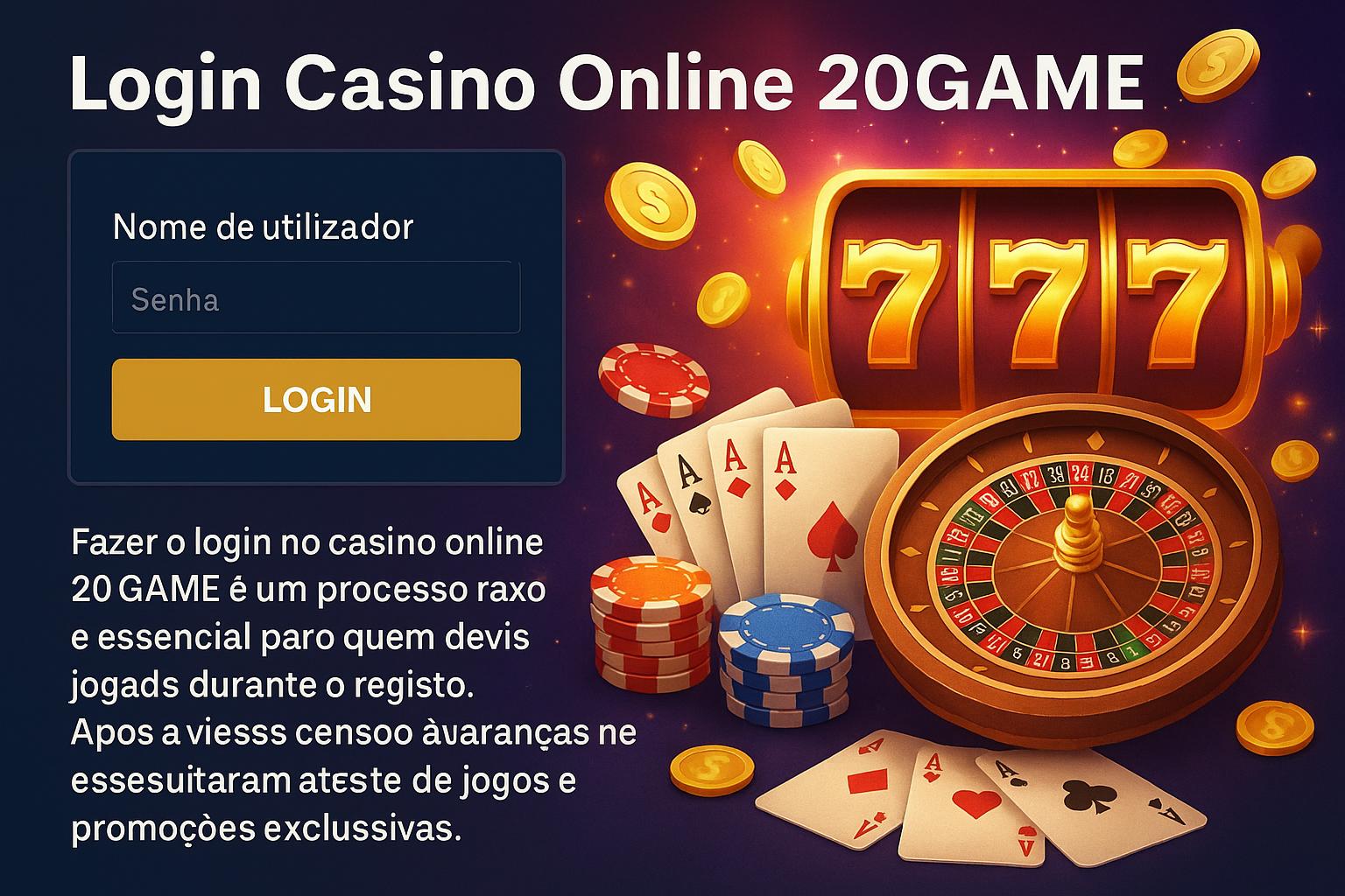 Login no Cassino 20GAME
